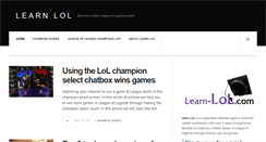 Desktop Screenshot of learn-lol.com