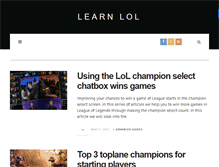 Tablet Screenshot of learn-lol.com